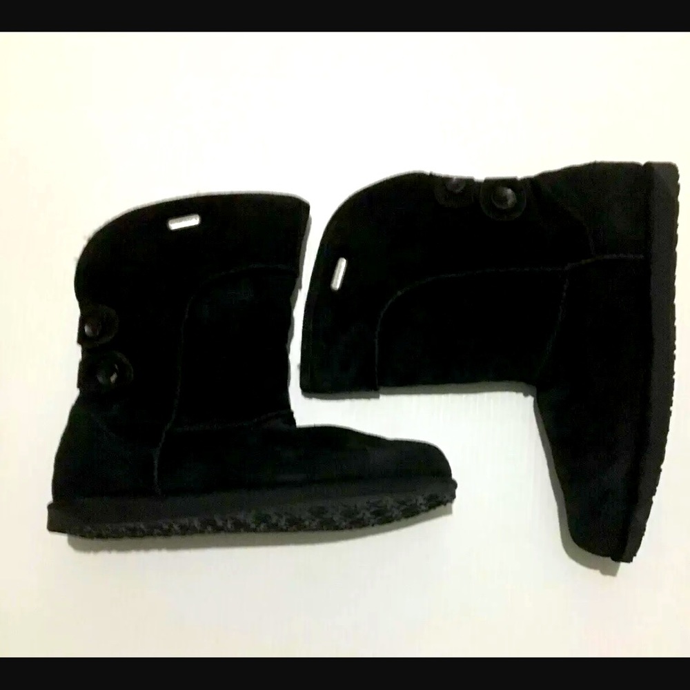 EMU Charlotte Waterproof Unisex W-11.M-10.Black Sheepskin Suede Ankle  Boots